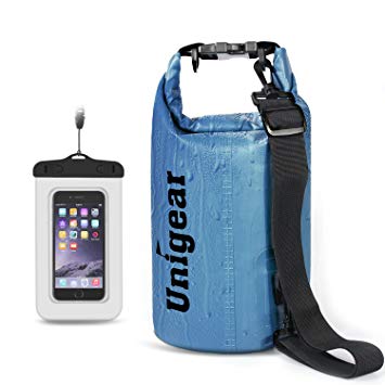 Unigear Floating Waterproof Dry Bag 600D 2L/5L/10L/20L/30L/40L, Floating Dry Gear Bags for Boating, Kayaking, Fishing, Swimming and Camping with Waterproof Phone Case