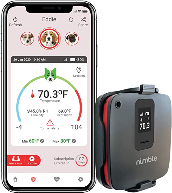 RV/Dog Safety Temperature & Humidity Sensor | 4G Verizon Cellular | Wireless Remote Pet Temp Monitor with 24/7 Email/SMS Alerts | No WiFi Required | RV Power Loss Alerts