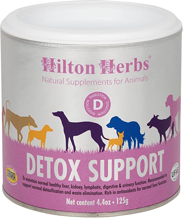 Hilton Herbs Canine Detox Support Herbal Liver Function Supplement for Dogs, 4.4 oz Tub