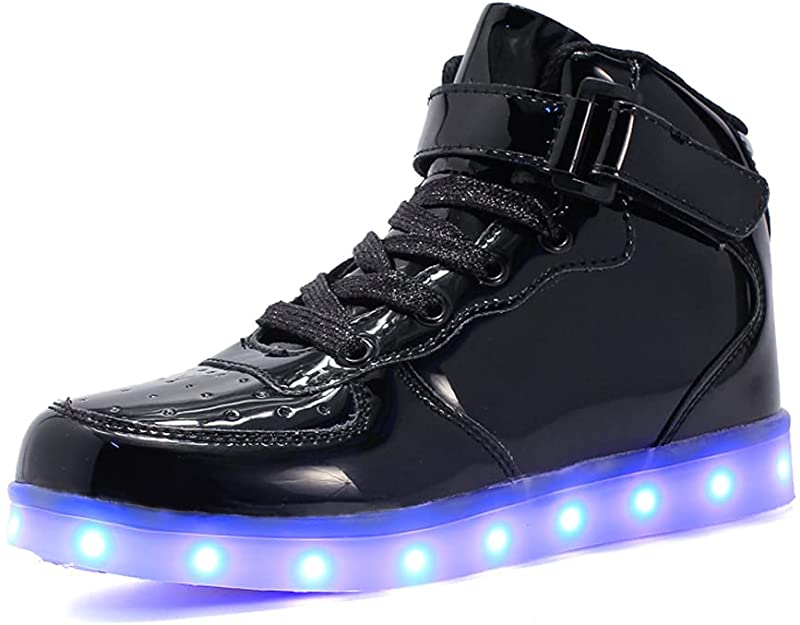 Voovix Kids LED Shoes Light up Shoes High-top Sneakers for Boys and Girls