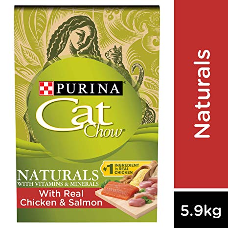 Cat Chow Naturals Dry Cat Food, Chicken & Salmon 5.9 kg