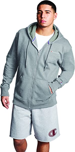 Champion Mens Powerblend Full Zip Hoodie, Men’s Hooded Jacket,Men’s Zip Up Jacket,Men’s Hoodie