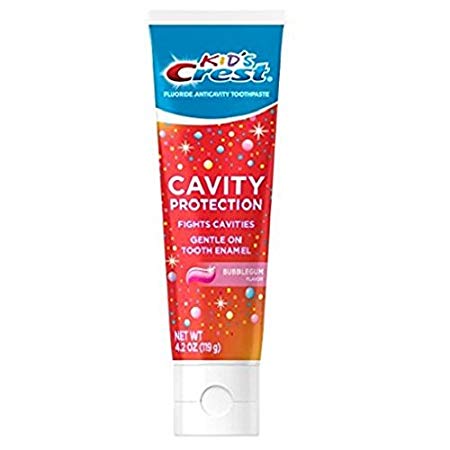 Crest Kid's Crest Cavity Protection Toothpaste Gel Formula, Bubblegum, 4.2 Ounce (Pack of 3)