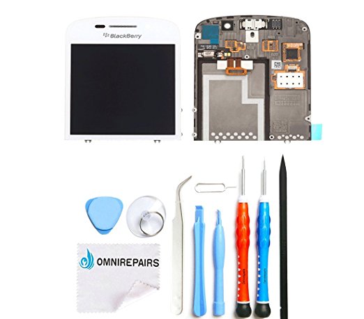 Omnirepairs-For White BlackBerry Q10 LCD Display   Glass Digitizer Touch Screen Assembly Replacement   Tools