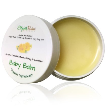 Baby Rash Balm - Instant Relief From Diaper Rash, Chapped Skin, Eczema and More - Soothing Calendula and Organic Oils Heal Damaged Skin and Protect From Further Damage