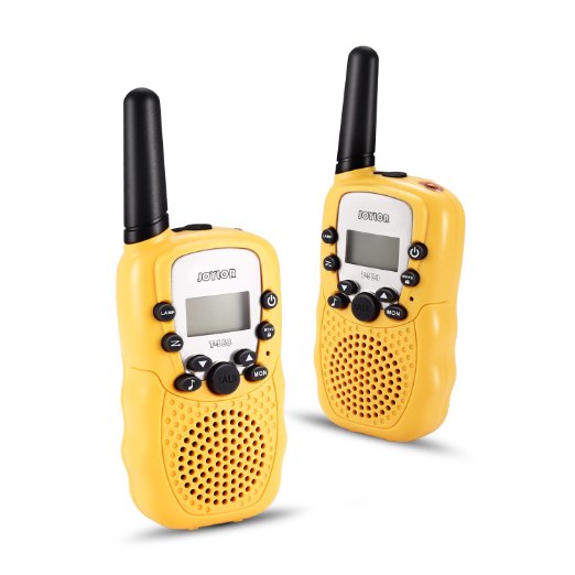 Joylor Durable Walkie Talkies Twin Toy for kids,Easy To Use and Kids Friendly 2-Way Radio 3-5KM Range Interphone Outdoor Camping Hiking-Yellow