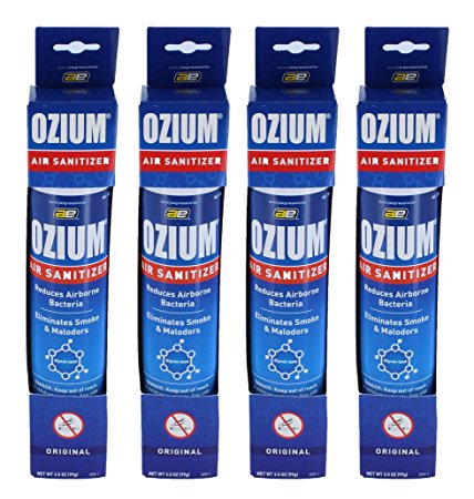 Ozium Air Freshener & Sanitizer Spray (3.5 oz) - 4 Pack