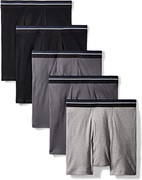 Amazon Essentials Men's 5-Pack Tag-Free Boxer Briefs