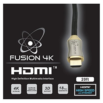 Fusion4K High Speed 4K HDMI Cable - Professional Series (20 Feet)