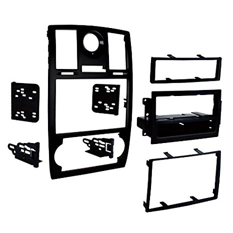 Metra 99-6516B Single/Double DIN Mounting Kit with OEM Bezel for 2005-07 Chrysler 300 Vehicles