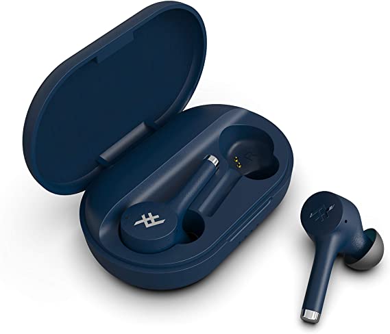 iFrogz Airtime Premier (2-Pack) - Truly Wireless Earbuds and Case - 2 Sets of Earbuds and Two Charging Cases - Midnight Blue (304006125)