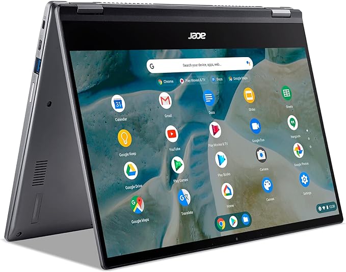 Acer Chromebook Enterprise Spin 514 Convertible Laptop | AMD Ryzen 5 3500C | 14" Full HD IPS Touch Display | 8GB DDR4 | 128GB SSD | microSD | Wi-Fi 5 | Backlit Keyboard | Chrome OS | CP514-1WH-R1H8