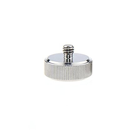 Stainless steel screw for cameras with screw 1/4" to tripod with screw 3/8"