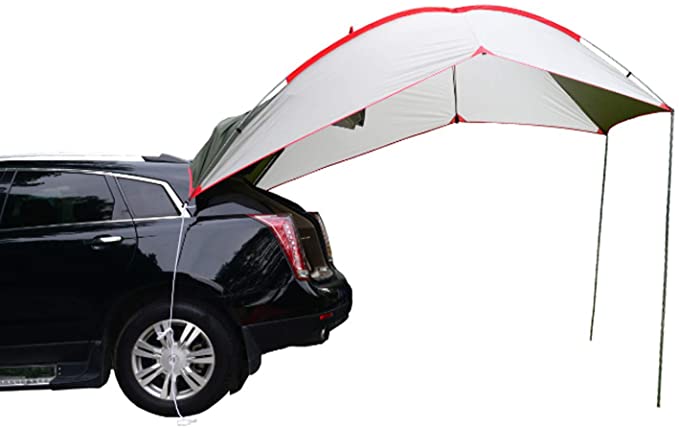 Wind Tour Portable Waterproof Car Rear Tent Outside Camping Shelter Outdoor Car Tent Trailer Tent Roof Top for Beach