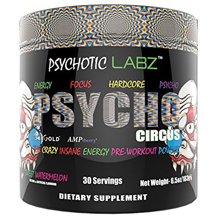 Psychotic Labz Psycho Circus Supplement, Sweet Watermelon, 0.7 Pound
