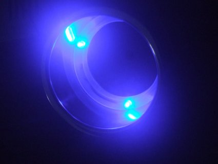 Amarine-made 3 LED Blue Stainless Steel Cup Drink Holder with Drain and LED Blue Marine Boat Rv Camper