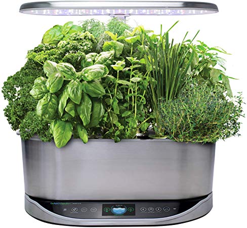 AeroGarden Bounty Elite - Stainless Steel (Alexa-Enabled)