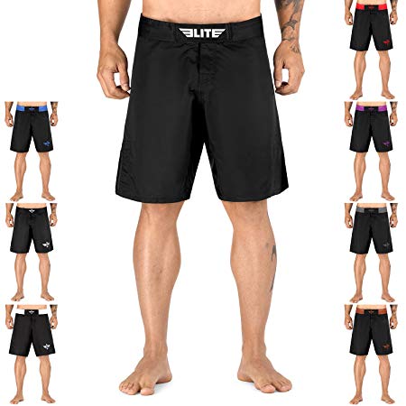 Elite Sports New Item Black Jack Series Fight Shorts - UFC, MMA, BJJ, Muay Thai, WOD, No-Gi, Kickboxing, Boxing Shorts