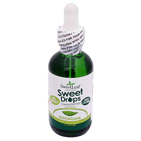 SweetLeaf Sweet Drops Liquid Stevia Sweetener, SteviaClear, 2 Ounce