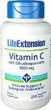 Life Extension Vitamin C w Dihydroquercetin 1000 Mg 250 tablets