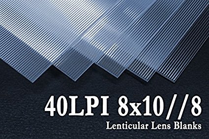 8x10//8 Flip Lenticular Lens Blanks w/ Instructions (Qty: 10)