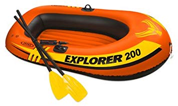 Intex Recreation 58331EP Explorer 200 2-Person Boat Set, 73 x 37-In.