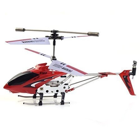 Safeplus S107G 3 Channel Infrared Remote Control Helicopter Flying Toy Built-in Gyroscope Red