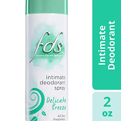 FDS Intimate Deodorant Spray All Day Freshness, Delicate Breeze - 2 oz Bottle