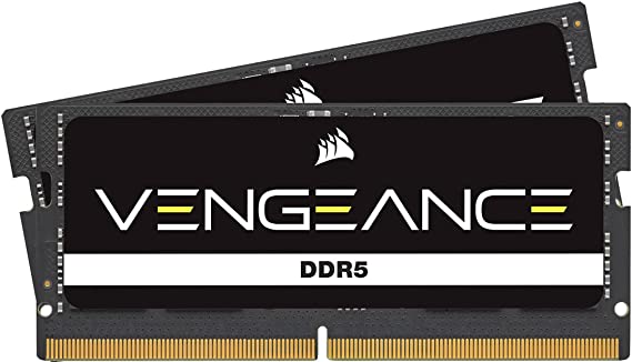 Corsair VENGEANCE DDR5 SODIMM 32GB (1x32GB) DDR5 4800MHz C40 (Compatible with Nearly Any Intel and AMD System, Easy Installation, Faster Load Times, Smoother Multitasking, XMP 3.0 Compatibility) Black