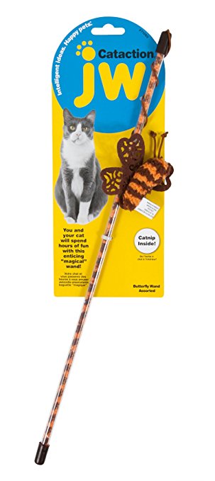 JW Pet Butterfly Wand Cataction Toy