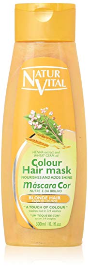 Colouring Hair Mask - Repairs and Colours - 300 Ml/Natural & Organic. (Blonde Hair)