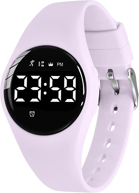 Kids Fitness Tracker Watch,Girls Digital Watch with Alarm/Stopwatch/Distance/Calories/Steps Counter, No App Activity Tracker Watches for Kids Teens Gift for Girls Boys