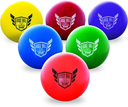 Franklin Sports Dodgeball Ball Set – Superskin-Coated Foam Balls for Playground Games – Small Dodgeballs for Gymnasium Games – Easy-Grip Foam Balls – Won’t Shred or Tear for Hours of Fun