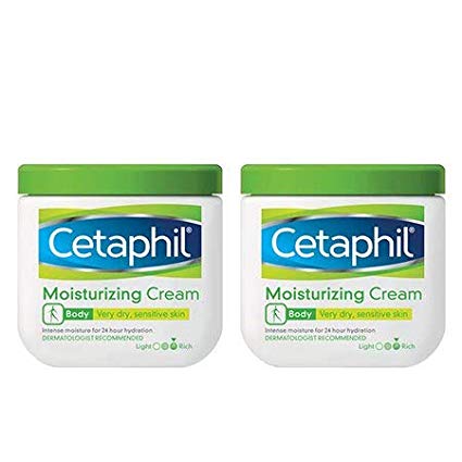 Cetaphil Moisturizing Cream for Very Dry, Sensitive Skin, Fragrance Free, 20 Oz Each (Pack of 2)
