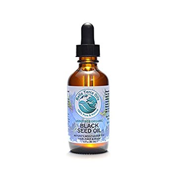 Black Seed Oil 2 oz 100% Pure Cumin Cold-pressed Unrefined - Bella Terra Oils