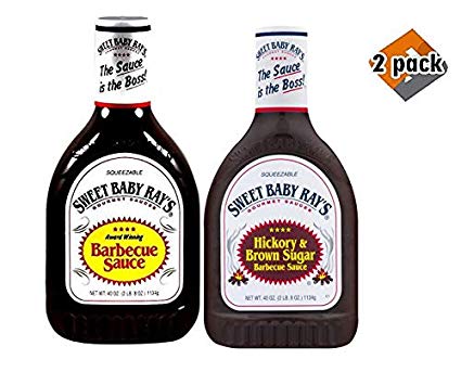 Sweet Baby Ray's Variety 4 Pack-Original BBQ Sauce-Honey BBQ Sauce-Honey Chipotle BBQ Sauce-Sweet Vidalia Onion BBQ Sauce-18oz.bottles