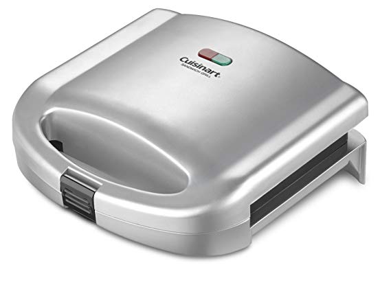 CUISINART WM-SW2 Dual-Sandwich Nonstick Electric Grill, Silver