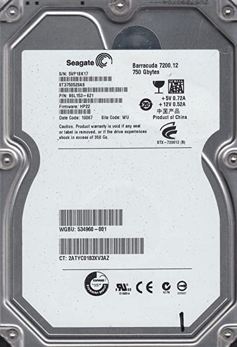 ST3750528AS Seagate Barracuda 7200.12 750gb Sata-300 32mb Cache Hard