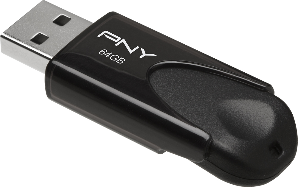 PNY - Attaché 64GB USB 2.0 Flash Drive - Black