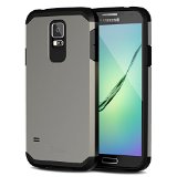 S5 case JETech Super Protective Samsung Galaxy S5 Case Slim Ultra Fit for Galaxy S5  Galaxy SV  Galaxy S V Two-Layer Grey