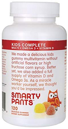 SmartyPants Kid'S Complete Multi-Omega-Vitamin D 480 Gummies ,Gummy-w3 SmartyPants-rh
