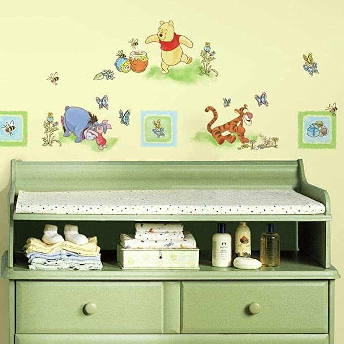 RoomMates Winnie The Pooh Peel and Stick Wall Decals,Multicolor