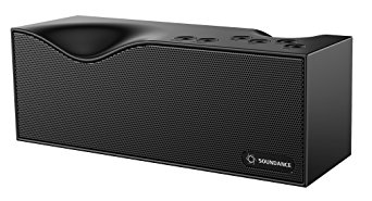Soundance Bluetooth Speakers With FM Radio, Built-in Mic, LED Display, Support 3.5mm Audio Line In, TF Card/Micro SD Card & USB Input, Model B1 (Black)