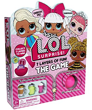 Cardinal Games L.O.L. Surprise 7 Layers of Fun –the Game Action Board