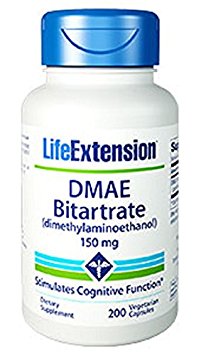 Life Extension Dmae Vegetarian Capsules, 150 mg, 200 Count