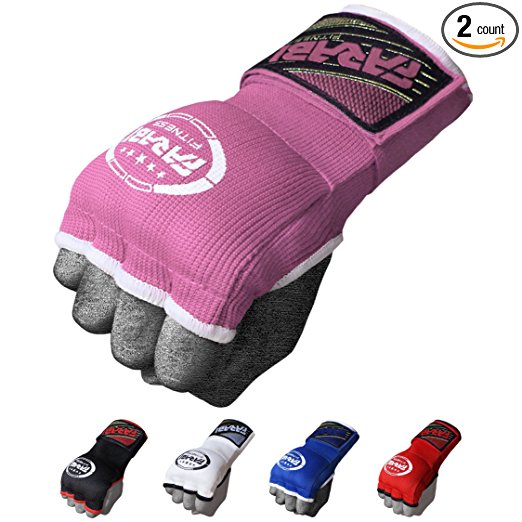 Farabi Hybrid Weight Lifting Gym Fitness Workout Inner Gloves Bar Grippers Boxing MMA Muay Thai Gym Workout hand wraps Gel inner gloves fingerless gloves bandages mitts hand protector.