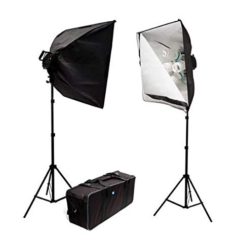LimoStudio 2000 Watt Photo Video Studio Continuous Light Soft Box Kit