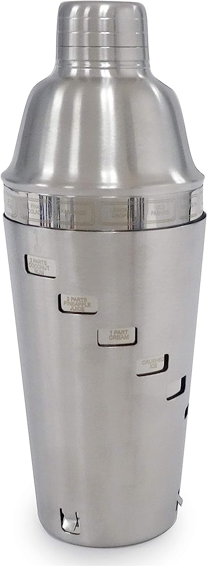 Norpro Stainless Steel Recipe Cocktail Shaker