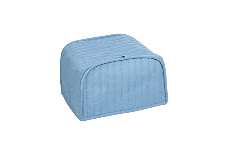 Ritz Quilted Two Slice Toaster Cover, Dust and Fingerprint Protection, Fits Most Standard 2 Slice Toasters, Machine Washable, Light Blue