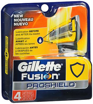 Gillette Fusion Proshield Men's Razor Blade Refills, 4-Count
